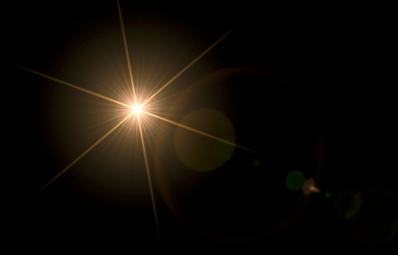 A dark starry sky